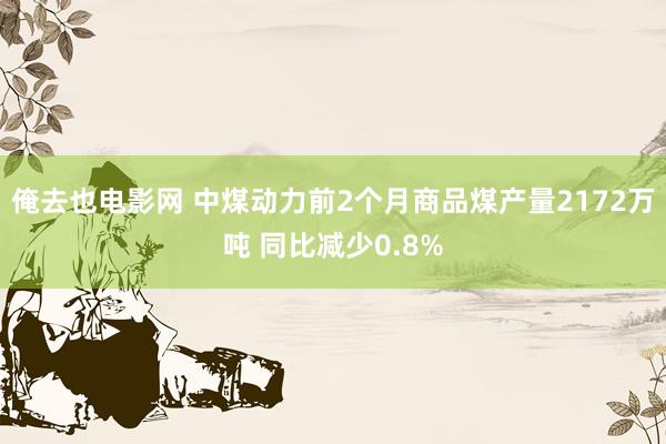 俺去也电影网 中煤动力前2个月商品煤产量2172万吨 同比减少0.8%